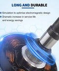 Close-up of Heavy Duty 30W DC Brushless Vibration Motor 12V 7000RPM highlighting its electromagnetic design and durable components.
