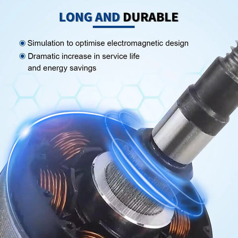 Close-up of Heavy Duty 30W DC Brushless Vibration Motor 12V 7000RPM highlighting its electromagnetic design and durable components.