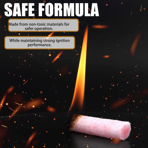 Waterproof Fire Starters 30 Pack With Five Minute Burn For Camping Emergency Fire Pits And Grills Non Toxic Long Lasting Burn All Weather Outdoor Campfire Starter, pink wax fire starter igniting.