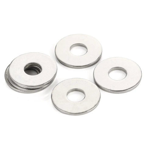 50 Pack 5 Sixteenth Inch Stainless Flat Washers 0.93 Inch Outer Diameter 0.07 Inch Thick 304 Stainless Steel For Screws And Bolts