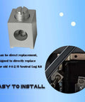 Neutral Lug Kit For Four To Two Zero Gauge Wires Aluminum Ground Lugs Set Tin Plated Heavy Duty Grounding Lugs