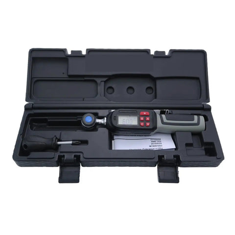 GenSDH Mini Digital Torque Wrench 3-18 Ft Lbs Adjustable Precision Meter For Car Bike Repair 45 Tooth Ratchet Head Professional Electric Tester With Backlit Display Heavy Duty Steel Build And Multiple Units N M Kg Cm In Lb