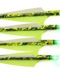 6 Pack LED Lighted Nocks for Crossbow Arrows 0.300 Inch Inside Diameter Green Glow
