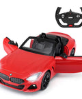 BMW Z4 1/14 Scale Remote Control Convertible Roadster In Red 2.4GHz RC Toy Car With LED Headlights, Manual Open Doors