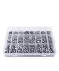 815 Piece 304 Stainless Steel Wood Screw Kit M3 M4 M5 M6 Self Tapping Set in plastic organizer box