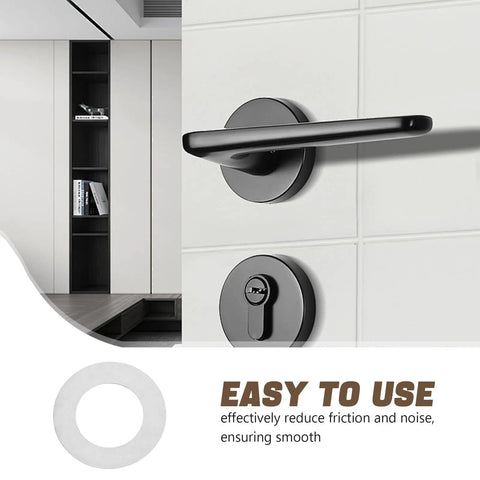 Stainless Steel Door Knob Flat Washers Kit 100pcs for Loose Knob and Spindle Repair, quiet-use washer on modern door