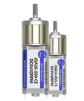 Hardcore DC 6V And 12V Gear Motor JGA16-050 Speed Reduction Gearbox displaying dual unit design with labeled specifications.