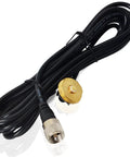 Rugged Vehicle Trunk Lid Hole Mount Antenna Bracket With Three Eighths Inch To Three Quarters Inch Hole Size Thirteen Foot RG58 Coax Cable NMO To PL259 Connector Drill To Mount Design For Amateur Radio Heavy Duty Mobile Setup