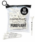 Dont Suck Golf Tees Pack Of 50 With Durable Four Prong Design And PureFlight Tech For Straighter Longer Drives Less Friction And Consistent Height For 460cc Drivers in resealable pouch
