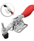 Heavy Duty Quick Release Clamp For Woodworking And CNC Fixtures, 27kg Holding Capacity, metal clamp with red handle