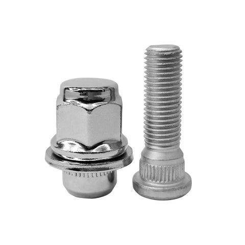 M12x1.5 Wheel Lug Nut Stud Set 37mm 4 Pieces Compatible With Toyota Avalon Camry Corolla Highlander RAV4 Tacoma Prius Venza Yaris Lexus