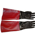 Beefed Up Sandblasting Glove Set for 7 Inch Port Cabinets, 26 Inch Neoprene Sleeves, cotton lined, reinforced seams, USA made