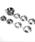 Pro Grade Watch Movement Fixing Kit, 8 Piece Stainless Steel Movement Holder Base with Repair Tools displayed on white background