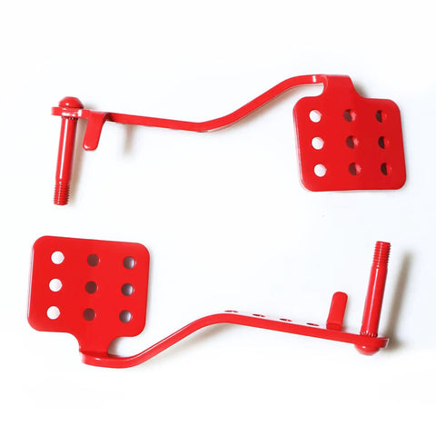 Red pedals from Go Kart Throttle Cable Kit With Brake Return Springs For Predator 196cc 212cc 6.5HP Road Rocket Azusa Radio Flyer