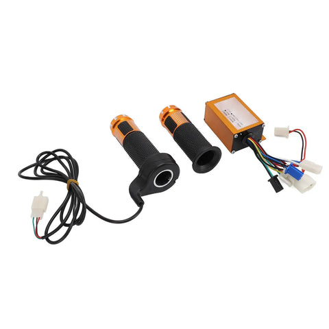 Golden 24V 250W Electric Bike Brushed Controller With Aluminum Alloy Housing Throttle Grips for Tricycle Motorcycle