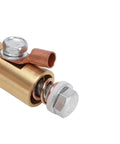 Heavy Duty 500A Brass Welding Ground Clamp With Rotating Device And M10 Hole Diameter close-up of brass and copper components