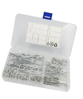 125 Piece Cotter Hairpin Assortment Kit For Truck And Small Engine Repairs Carbon Steel Fasteners in plastic organizer