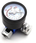 Heavy Duty Shop Approved Hvlp Spray Gun Air Pressure Regulator showing pressure gauge and fittings for precise adjustments.