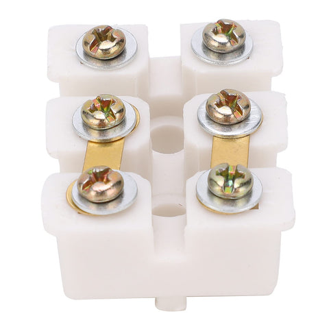 Top Shelf Terminal Block Strip And Barrier Wire Connector With Flame Retardant Plastic, 4 terminals, heavy-duty junction for electrical upgrades.