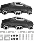 Coated Cast Iron Exhaust Manifolds Set Of 2 For Penta OMC V8 5.0L And 5.7L Engines With Gaskets And Bolts, Boost Performance, Improve Fuel Efficiency, And Deliver Smoother Acceleration For 1992 And Newer Boats
