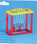 Newton's Cradle Desk Toy Set For Science Nerds And Curious Minds, Classic Pendulum Balance Balls Fidget Gizmo