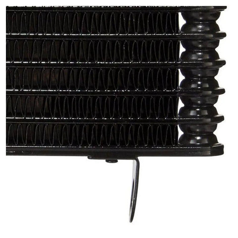 Top Grade Transmission Oil Cooler For Honda Civic And Accord 2003 To 2007 Engine Swap Ready 1.7L 2.4L 3.0L close-up black metal finned cooler