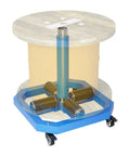 Heavy Duty Cable Reel Turntable For Up To 36 Inch Reels, Portable Wire Spool Rack With Five Wheels, 1000 Pound Load Capacity