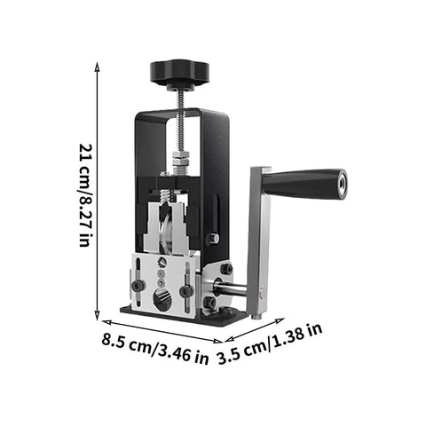 Portable Electric Wire Stripper Machine With Hand Crank Wire Peeler Tool Ideal For Scrap Copper Recycling dimensions 21cm x 8.5cm x 3.5cm