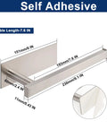 No Drill Self Adhesive Towel Holder 9 Inch Stainless Steel Bar In Brushed Gold Finish Stick On Towel Rack Wall Mount