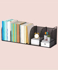 Tabletop Iron Bookshelf And Metal Shelving Unit For Living Room Bedroom And Office Go To Desktop Organizer Space Saver