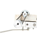 Hilitand Mini Benchtop Drill Press With 1000-4500Rpm Adjustable Speed aluminum alloy body with pulleys and belt mechanism.