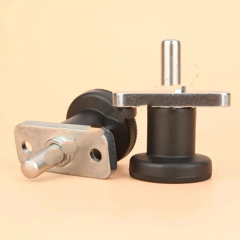 Top Tier Indexing Plunger With Flange Mount And M6 M8 Threads shows two metal and plastic indexing pins for precision alignments.