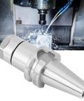ER20 70 Collet Tool Holder for CNC lathe and milling, 40Cr alloy steel, shown in industrial machining setup with CNC in background.