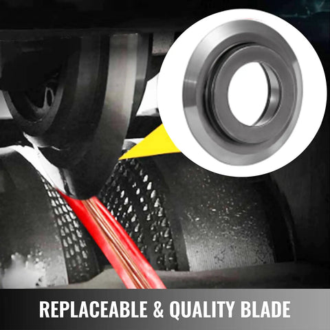 Manual Wire Stripping Tool With Hand Crank Portable Aluminum Frame for Scrap Copper Recycling blade detail