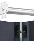 Concealed Tubular Door Closer With Quiet Auto Close for internal doors, 50kg limit, showing silver finish and door mechanism close-up