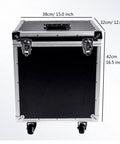 Front view of a Multifunction Wheeled Tool Box With Retractable Handle And Pro Grade Heavy Duty Aluminum Alloy Build.