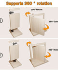 Hidden Door Hinge Set 304 Stainless Steel Beefy Heavy Duty Pivot Hinge With 573Lb Load Rating for 360 Degree Rotation demonstration