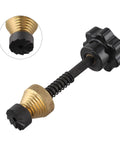 The Badass Faucet Reseating Tool With Precision Guide And Twin Steel Cutters To Nix Stubborn Leaks and chip off mineral crust fast for sink and tub repairs, featuring brass cutting head.