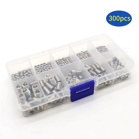 Metric Set Screws Kit With Hex Socket Head Cup Point For Precision Locking In Mechanical Automotive And Diy Projects Stored