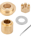 Propeller Installation Hardware Kit For Yamaha 25-30HP Outboards, Includes Thrust Washer, Spacer, Washers, Nut, And Cotter Pin