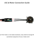 Diagram of SZ Speed 2204 1600KV Brushless Motor for Indoor and Outdoor Fixed Wing RC Aircraft Replacement A560 connection guide