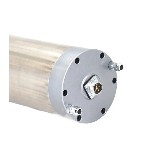 Heavy Duty Water Cooled CNC Spindle Motor 4.5KW 5KW 6KW For Milling Machines 220V 380V High Efficiency Durable Long Life Stable Safe Performance Ideal For Precise CNC Milling, close-up of connector end
