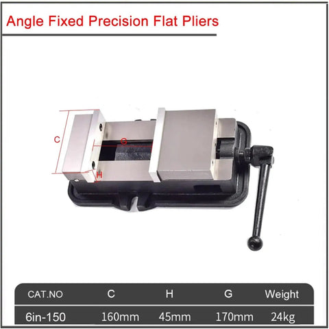 Angle Fixed Precision Flat Pliers 6in 150mm durable jaws designed for secure gripping and precision work on various materials.