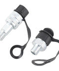 Badass Heavy Duty Hydraulic Quick Connect Coupler M16 X 15 Self Locking Check Valve Cr Plated Steel High Pressure Hose Fitting 70MPa pair