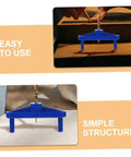 Professional Two Piece Woodworking Scribe Set featuring blue ergonomic center scribe in use for precise markings on wood.