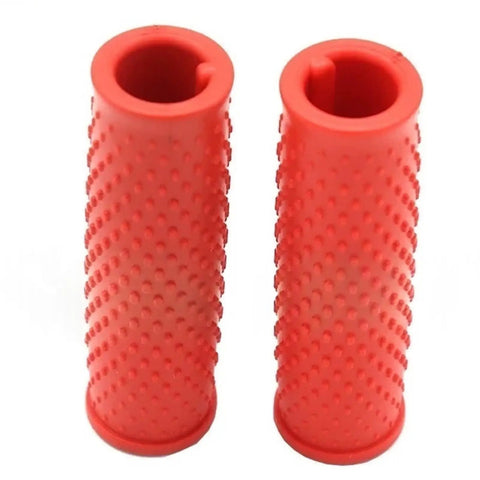 Non Slip Rubber Handlebar Grips For Electric Scooters Compatible With M365 Pro 1S Pro2 Set Of 2 Replacement Parts Red