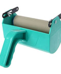 Top Tier 5 Inch Pattern Texture Paint Roller With Grippy Embossed Handle For Swift Diy Wall Murals And Slick Latex Coating That Covers Imperfections Like A Badass Champion, teal handle roller.