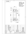 Technical drawing of 6000 ZZ Sealed Ball Bearing Set Built To Take A Beating Lubricated Chrome Steel 10x26x8mm With Metal Shield