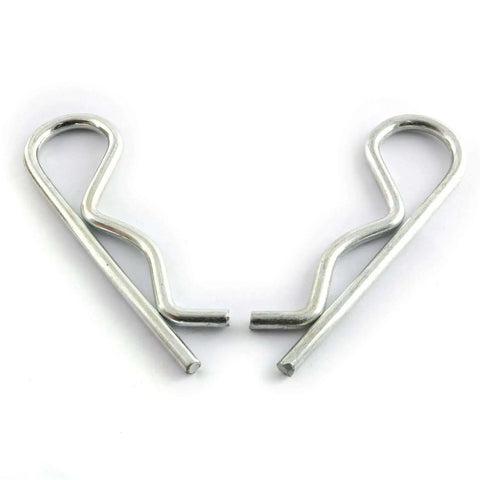 2 Pack Stainless Steel R Clips Hairpin Cotter Pins For Quick Securement M5x100 Zinc Coated For Outdoor And Indoor Use