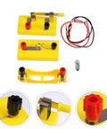 Hands On Light Bulbs In Series Electrical Science Kit showing wires, connectors, and bulb holders for primary students' circuits.